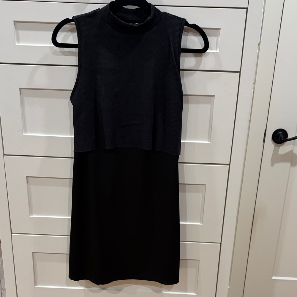Zara Elegant Black Midi Dress